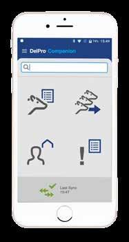 Navigator Hullbedömingskamera BCS DeLaval Optimat Master DelPro Interaktiv Datadskärm Appen som ger dig full kontroll DeLaval Companion är en app utvecklad för att arbeta med dig.