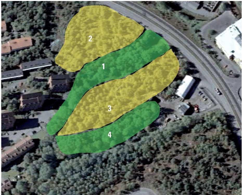 SID 6 (9) Kulturmiljö Intill planområdet finns bebyggelse tillhörande Blomsterfondens seniorboende uppförd under 1950- och 60-talen, bestående av åtta våningar höga punkthus i rött tegel samt smalhus