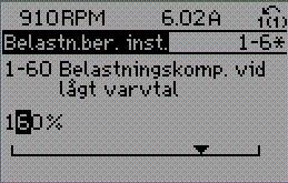 5 Ändra ett textvärde 7 Om den valda parametern innehåller ett textvärde ändrar du textvärdet genom att trycka på navigationsknapparna upp/ned. Upp-knappen ökar värdet, och ned-knappen minskar värdet.