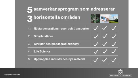 Riktning för systemförändring Innovationsrådet Prioritering av