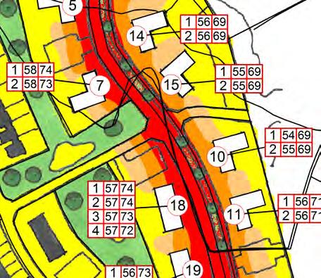 BJÄRBY 7:1 m fl, NÄTTRABY Situation trafik framtidsprognos 1,5 m över mark ÖVRIGT Kartan visar