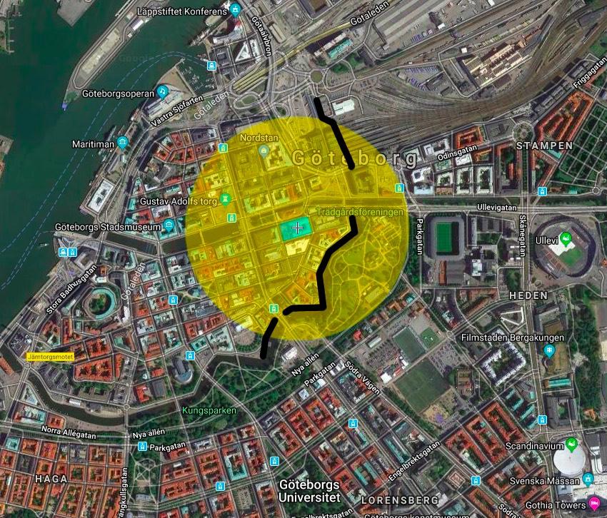 2.2 LÄGESBEDÖMNING (ANALYSSTEG 2) I detta avsnitt bedöms läget mer i detalj. Lägesbedömningen kan ge avdrag på parkeringstalet. Utredningsområde Avgränsa utredningsområdet.