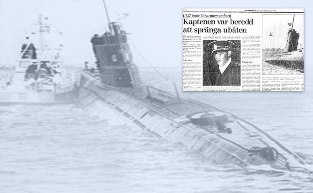 Avslöjanden 437 Klipp ur SDS 23 januari 1992, artikeln publicerades efter en intervju som TV3 gjorde med ubåtens chef.