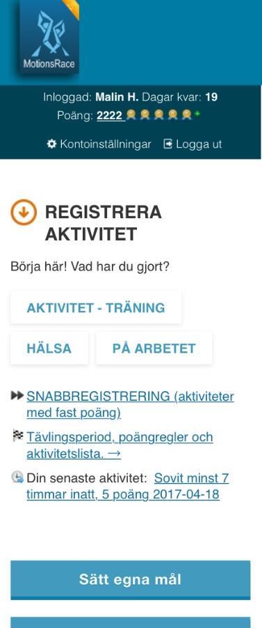 Registrering av