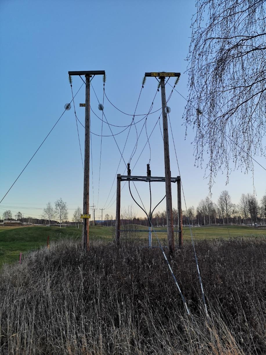 2.2.1 Ledning AL15 Ledning AL15 utgår som markkabel från transformatorstationen i Ljusdal och fortsätter vidare söderut för att korsa järnvägen Norra Stambanan.