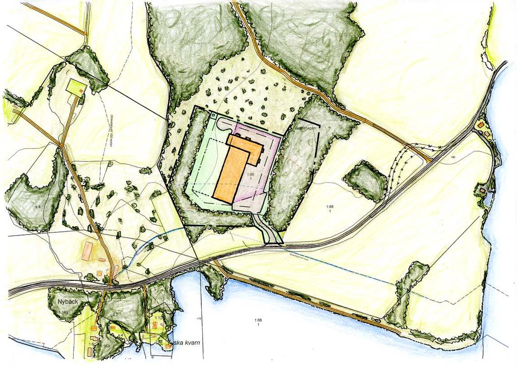 20 (22) Detaljplan - Åtorpshagen - GRANSKNING ILLUSTRATION N ÅTORP bostadshus bostadshus bostadshus fritidshus grusväg/ridväg gårdsbyggnader värdefull lövskog FRYSLAGER värdefull lövskog länsväg 204