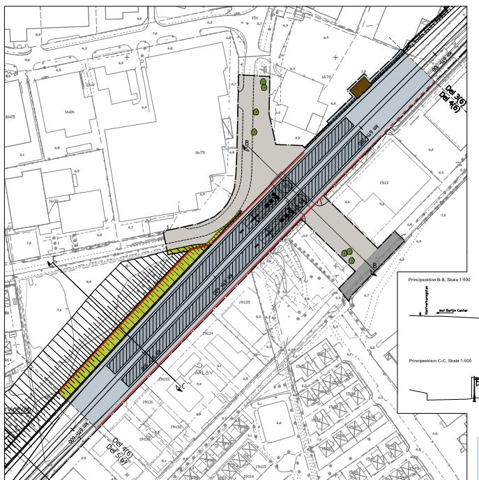 BULLERUTREDNING BURLÖV CENTRALSTATION 2.2 Järnvägstrafik Uppgifter o tågtrafiken har tillhandahållits av Burlöv koun och är hätade från Trafikverkets trafikeringsunderlag PM 2012-10-02.