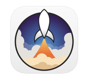 Några spännande appar! LaunchTime Med appen LaunchTime kan man få notiser om kommande raketuppskjutningar. Finns på Appstore.
