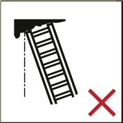 förbjudet att ställa upp stegen på nedsmutsat underlag Läs