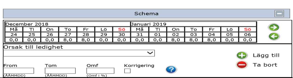 anställning eller tjänstgöring i totalförsvaret (totalförsvaret, rep.utbildning, reservofficer) ska alltid antagningsbesked, inkallelseorder eller annat dokument som styrker ledigheten bifogas.