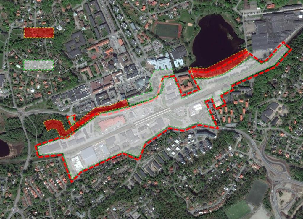 10 Rekommendationer detaljplan Jordlagerföljden i delområdena A medför att marken är sättningskänslig, se figur 3. För byggnader rekommenderas pålgrundläggning eller kompensationsgrundläggning.