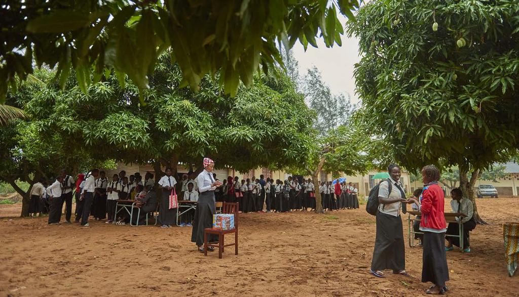 Foto: Johan Bjerke/WCPF WCP-barnrättsambassadörerna Dimentilià och Rafico har länge varit med och förberett Global Vote-dagen på Fjärde Oktoberskolan i Inharrime i Moçambique.
