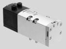 Hoja de datos Electroválvula ancho de 42 mm -K- Ancho de válvulas Según ISO 5599-2 42 mm (ISO 1) -M- Caudal Ancho 42 mm: VTSA hasta 1300 l/min VTSA-F hasta 1860 l/min -P- Tensión 24 V DC 110 V AC