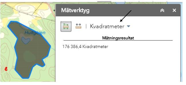 För att välja kartobjekt via alternativet Selektera med punkt klicka först på alternativets symbol och sedan på ett kartobjekt i kartan.