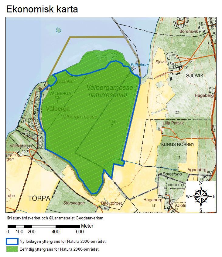 Natura 2000-område Natura 2000-kod Diarienummer Sida 13 av 16 Fastighetskartan