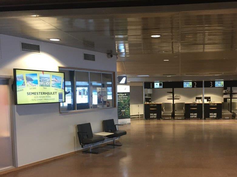 Digitala skärmar Digital signage Örebro 8 st 55 skärmar 9 visningar per h, 10 sekunders spot, 864 visningar/dag 19.500 sek 11.700 sek 7.