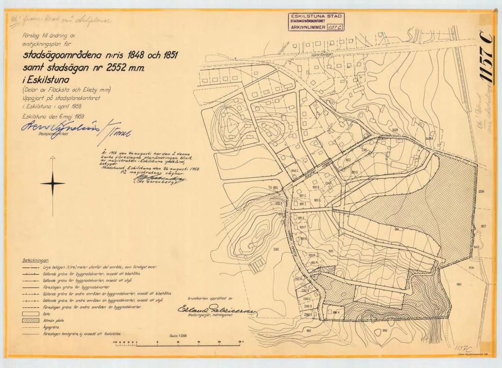 Avstyckningsplan, aktnummer 0484K-821, laga kraft 1946-11-13 upphävs för fastigheterna Ekeby