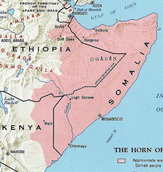 Somaliskans ställning Somaliland Somalia & Somaliland officiellt språk Etiopien regionalt officiellt språk Djibouti talat