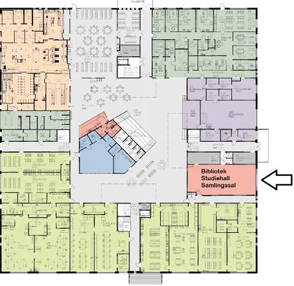 Vår beteckning Sida 4 (5) Ert datum Er beteckning Placering på skolan. Vid planeringen inför byggandet av Kungsörs nya skola var ledorden: Se och synas samt flexibilitet.