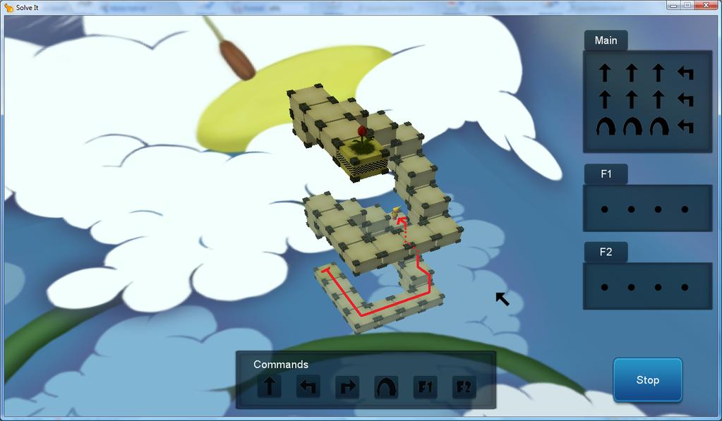 Figur 2 Optimeringsexempel A I Figur 2 använder spelaren sina 12 positioner i Main för att ta sig så långt som möjligt