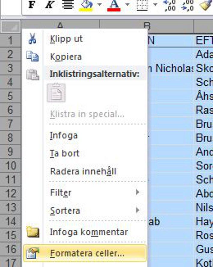 Inledande elevimport via Excel För att underlätta vid uppstart av en ny huvudman finns möjlighet att importera huvudmannens alla aktuella elever via Excel innan manuell inskrivning påbörjas.