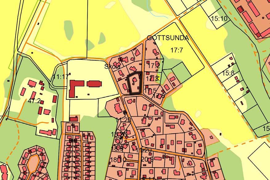 OMRÅDESFÖRUTSÄTTNINGAR OCH FÖRÄNDRINGAR Plandata Geografiskt läge och areal Planområdet ligger i södra Gottsunda vid korsningen Rabeniusvägen och Villes väg.