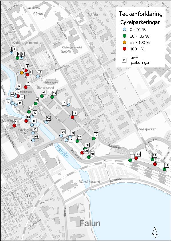 Åtgärder för förbättrad cykelparkering