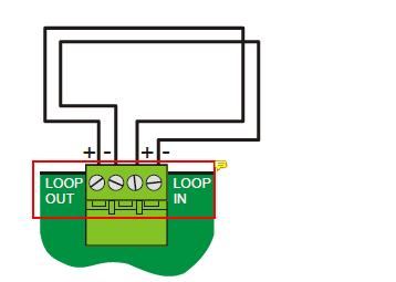 Inkoppling av detektorslinga ID3000 centralens detektorslingor ska anslutas i en ring, med det menas att slingan går ut från centralen och kommer tillbaka till centralen.