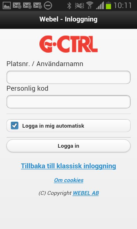 SYSTEM G-CTRL - Mtrvärmarstyrning Hämta gratis vår app G-CTRL för Andrid enheter Starta Ggle Play Sök på rdet G-CTRL så hittar Du vår app. För Apple IOS enheter Surfa till www.webel-nline.