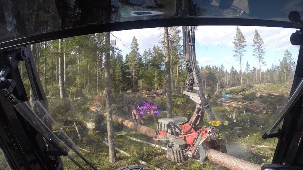 Figur 2. Apteringsinformation projicerad på stråldelaren. Foto Optea AB.