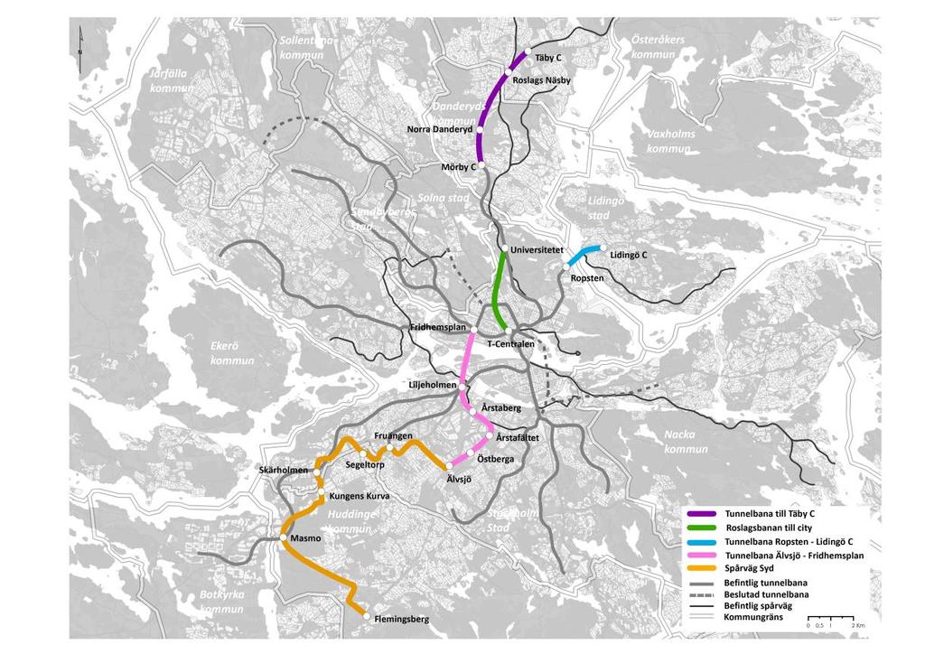 alternativ inte sammankopplad med befintligt tvärbanesystem. En sådan koppling skulle öka resenärsnyttan och ge ökad teknisk effektivitet. 3.3 Objektet planläggs i enlighet med Punkt 4.2 i Ramavtalet.