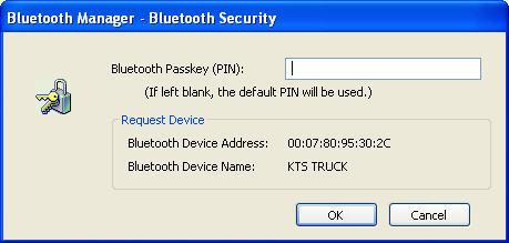 Подключите Bluetooth USB адаптер в разъем USB на ПК/ ноутбук. 7. Нажмите <OK> для продолжения установки. 8. Введите пароль Bluetooth (Pin) 1234. 9. Выберите <OK>.