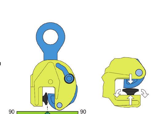 Lyftredskap Lyfthandske vertikal, CVP För vertikala lyft och transport av tunnplåt. CVP lyfthandsken är utrustad med en pivot som kommer anpassa sig till belastningen av lyfthandsken.