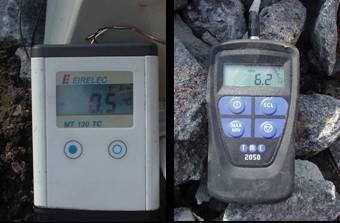 5.3.2 Lufttemperatur Lufttemperaturen har registrerats med en givare placerad 1,5 m ovan markytan vid sektion 2/420.