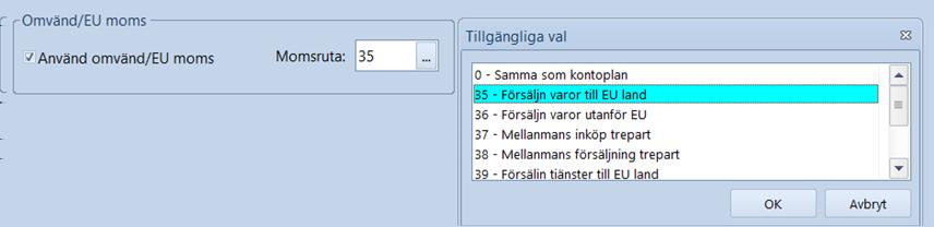 På uppdraget som ska faktureras under fliken Orderrader. Bocka i Omvänd moms.