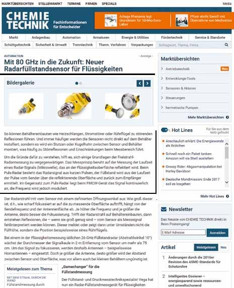 Werbeformen Sponsored Post Ein Sponsored Post ist ein gesponsertes Werbeelement auf chemietechnik.de in Form eines markierten News-Beitrags. Es fließt durch den kompletten chemietechnik.