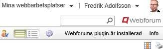 Öppna dokument så att de kan sparas direkt i dokumentarkivet Information om Webforums plugin När du öppnar dokumentarkivet för första gången och du inte har Webforums plugin installerad så blir du