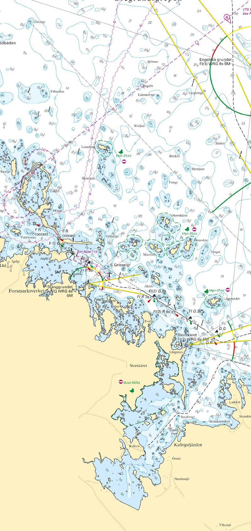 Samma referenssystem för höjder, djup, vattenstånd, sjökort och varningar.