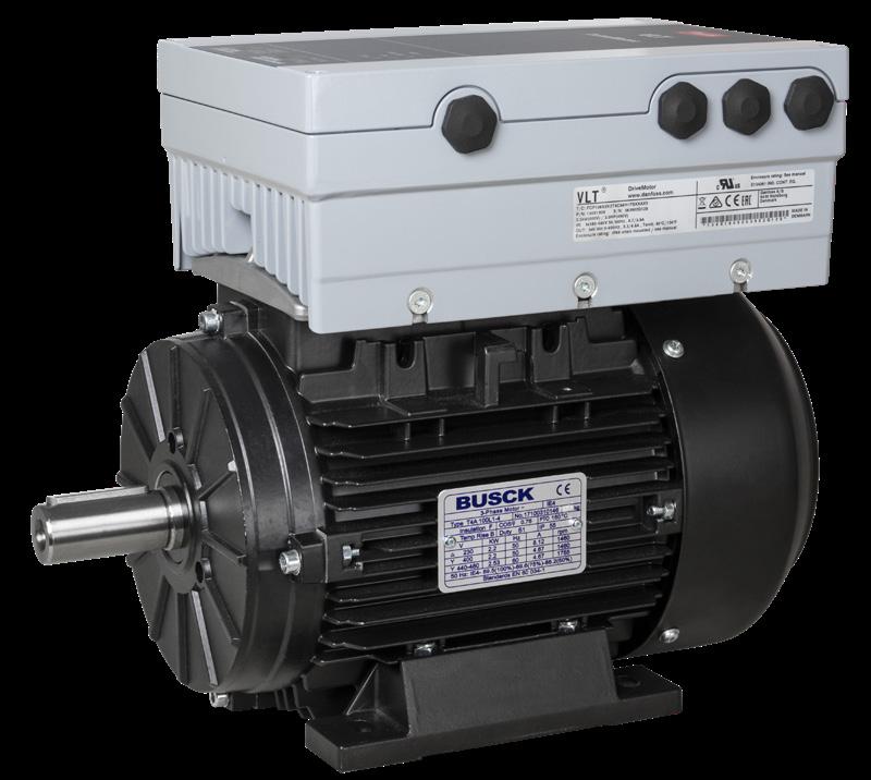 VLT DriveMotor FCP 106 VLT DriveMotor FCP 106 flera integrerade standardfunktioner för pumpar och fläktar som ger en effektiv styrning av motorer i intervallet 0,55kW-7,5kW.