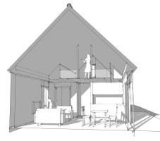 Tomterna får bebyggas med friliggande hus inrymmande en våning med souterängplan alternativt inredd vind.