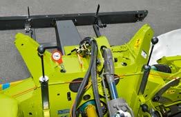 Slåttermaskinen manövreras enkelt och bekvämt från traktorhytten, andra funktioner hanteras via