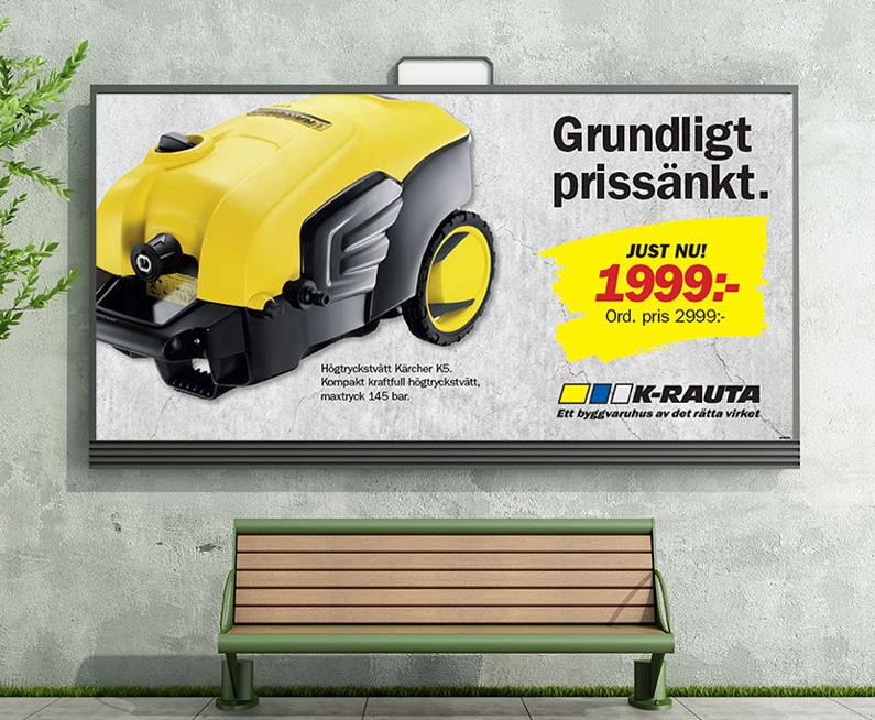 Reklamskyltar Billboards Billboard i formatet 3200x1600 mm som printas på en kanalplast 3 mm skiva. Välj mellan enkelsidig eller dubbelsidig. Art.