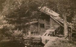 Gården Sågas kvarn. Raserad för flera år sedan. Foto: Kalin cirka år 1915.