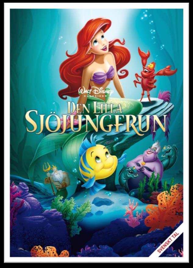 Fredriks filmtips Fredrik H Titel: Den lilla sjöjungfrun Premiär: 17 november 1989 i USA Manusförfattare: Roger Allers, Howard Ashman, Ron Clements, John Musker Genre: Animerad film, komedi, äventyr,