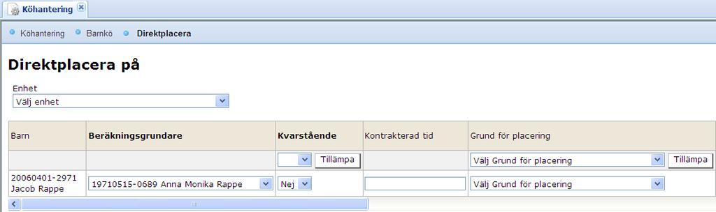 Direktplacera När det gäller placering på fritidshem så direktplacerar man barnet utan att först göra ett erbjudande och invänta vårdnadshavarnas godkännande, vi kallar detta för att direktplacera.