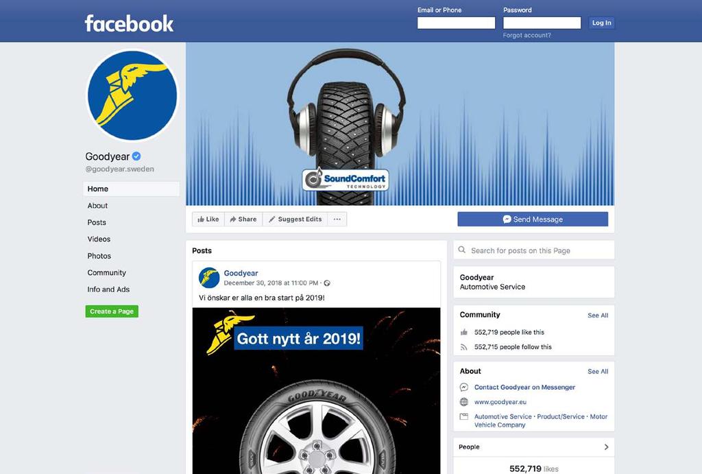 Följ oss på Facebook: www.facebook.com/goodyear.sweden Följ oss på Instagram: www.