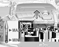 Maximal motoroljeförbrukning är 0,6 liter per 1 000 km. Kontrollen får endast utföras när bilen står vågrätt.