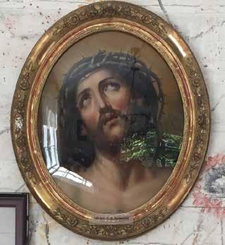 Tema: Rosenius I salen finns en tavla som visar Frälsaren klädd i törnekrona. Den tavlan hade C O Rosenius i sitt arbetsrum.