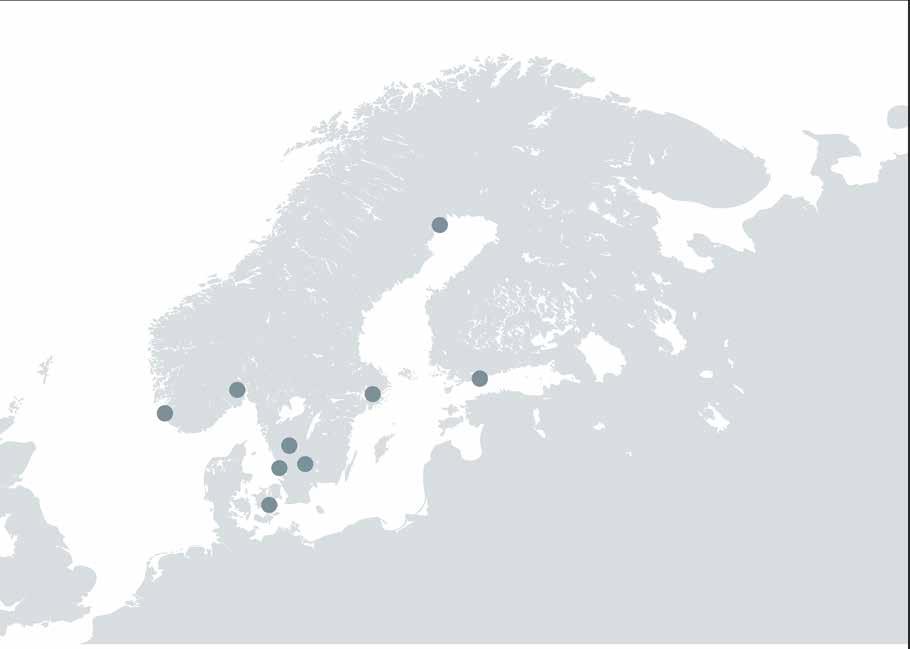 Beijer Tech har verksamhet i Norden, där Sverige är den klart största marknaden.