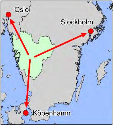 8.2 Så här utvecklas tågtrafiken till 2035 Nationell och internationell tågtrafik Tågtrafikens uppgift är att fungera som ryggrad i ett framtida Västra Götaland.
